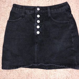 Jean skirt and T shirt